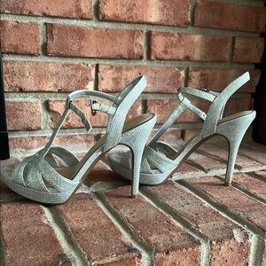 Gianni Bini Silver Heels